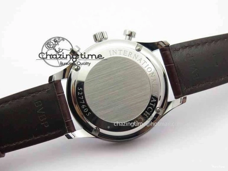 MIROTIME 0507 Portuguese IW3714 Diam ZF V2 1:1 Best Edition White Dial RG Numbers On Brown Leather Strap A79350 (Slim Movement) Fashionable 7246
